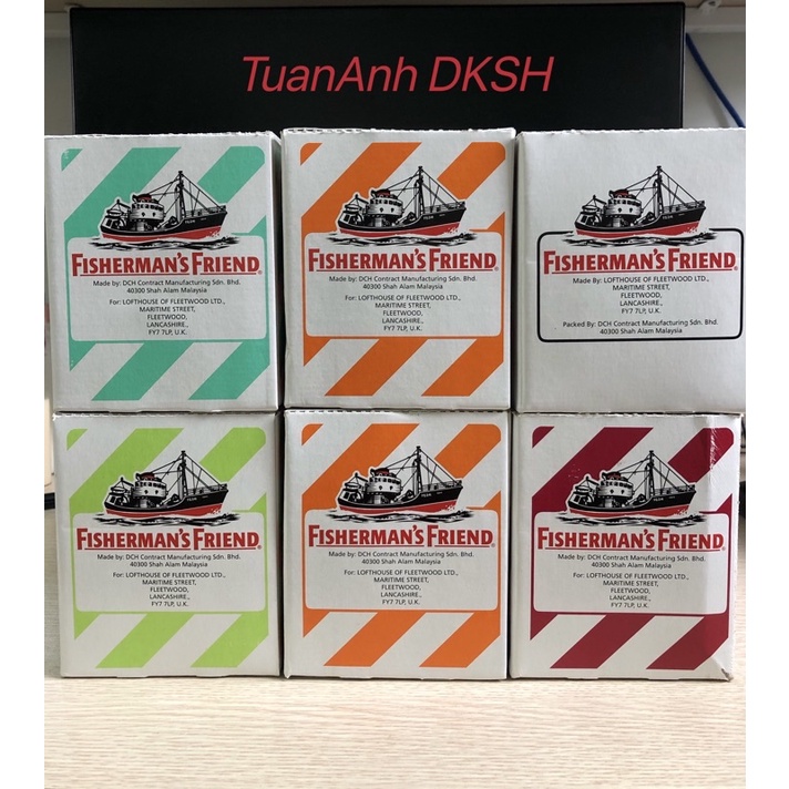 KẸO CAY CON TÀU FISHERMAN'S FRIEND ĐỦ VỊ - XUẤT XỨ MALAYSIA - Hàng chính hãng DKSH Việt Nam