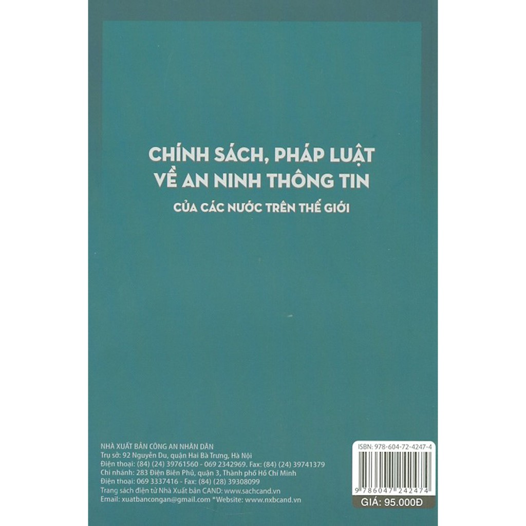 Sách - Chính Sách, Pháp Luật Về An Ninh Thông Tin Của Các Nước Trên Thế Giới