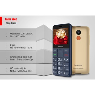 Điện thoại masstel fami việt
