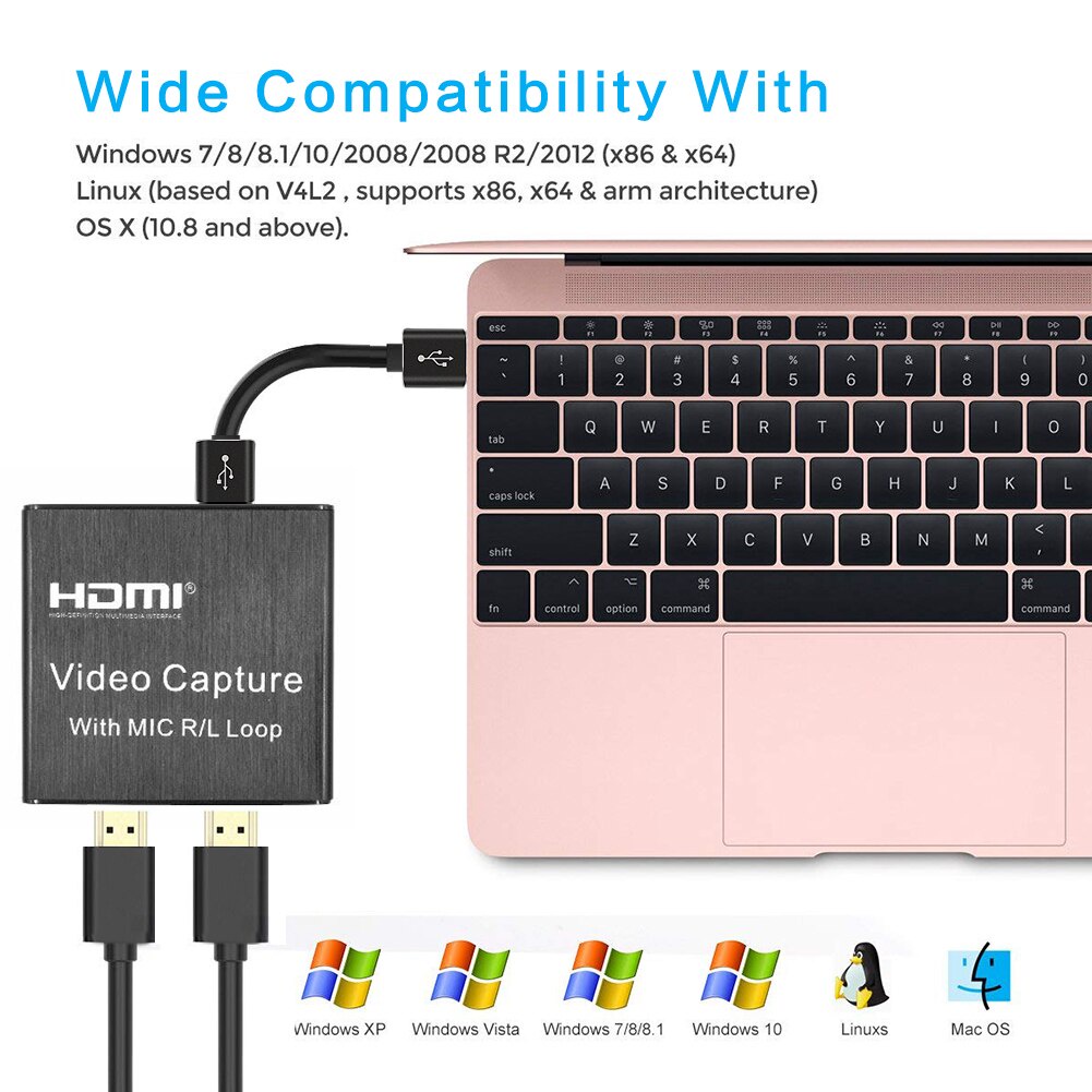 Thẻ Ghi Hình Video Hdmi 1080p Usb 2.0 Chuyên Dụng Cho Live Stream thẻ quay video hdmi