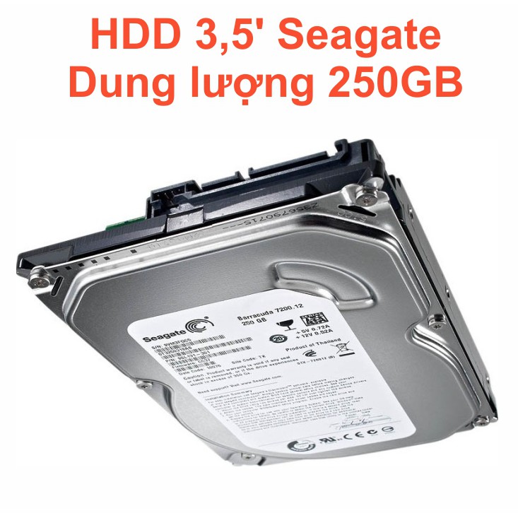 Ổ cứng PC Seagate 250GB size 3,5” – Chính Hãng – Mới 99% tháo từ máy đồng bộ nhập khẩu – Bảo hành 1 tháng