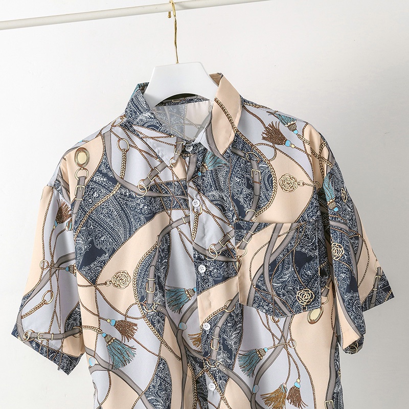 Áo Sơ Mi Tay Ngắn Dáng Rộng Thời Trang Mùa Hè Mới Size M-3XL