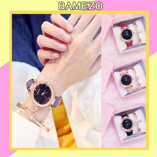 Đồng hồ Bamezo đeo tay thời trang nữ nhiều màu cực xinh xắn DH20