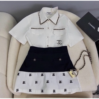 set váy sơ mi CHANEL 🎀