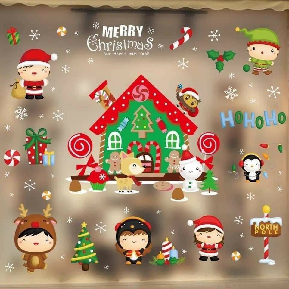 Hình dán trang trí Noel