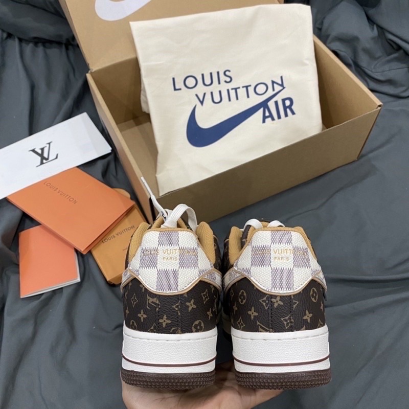 GIÀY AF'1 LV TRẮNG NÂU LAI AI SC