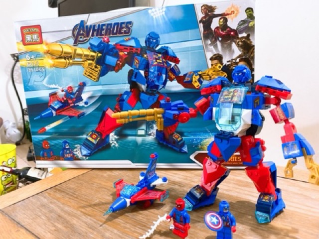 Bộ lego lắp ráp siêu anh hùng Avengers 409 chi tiết