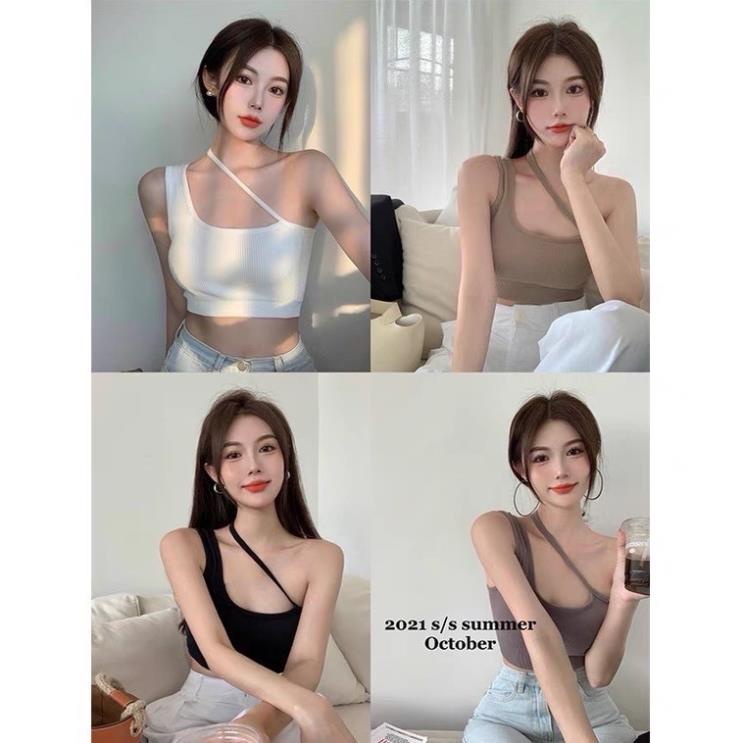 [Giá sỉ] Áo Bra Nữ Dây Vai Chéo Gân Tăm Phong cách Trẻ Trung Hiện Đại Trẻ Trung 9030