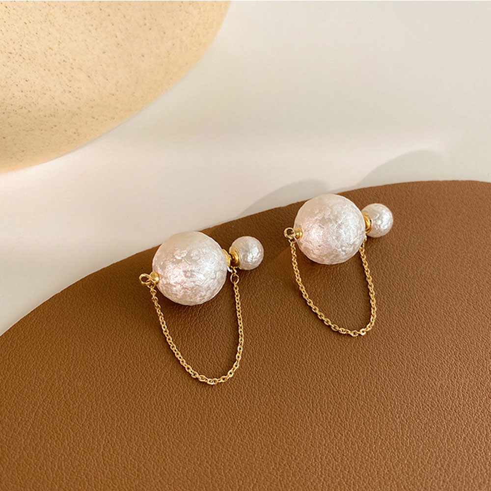 Đôi Bông Tai Dáng Dài Phối Ngọc Trai Nhân Tạo Thời Trang Cho Nữ S925