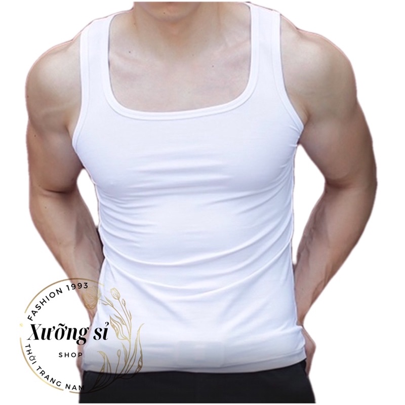 [HCM] SALE OFF ÁO BODY 3 LỖ NAM , COTTON  from ôm , 3màu , SIZE 40kg-90kg 3L03