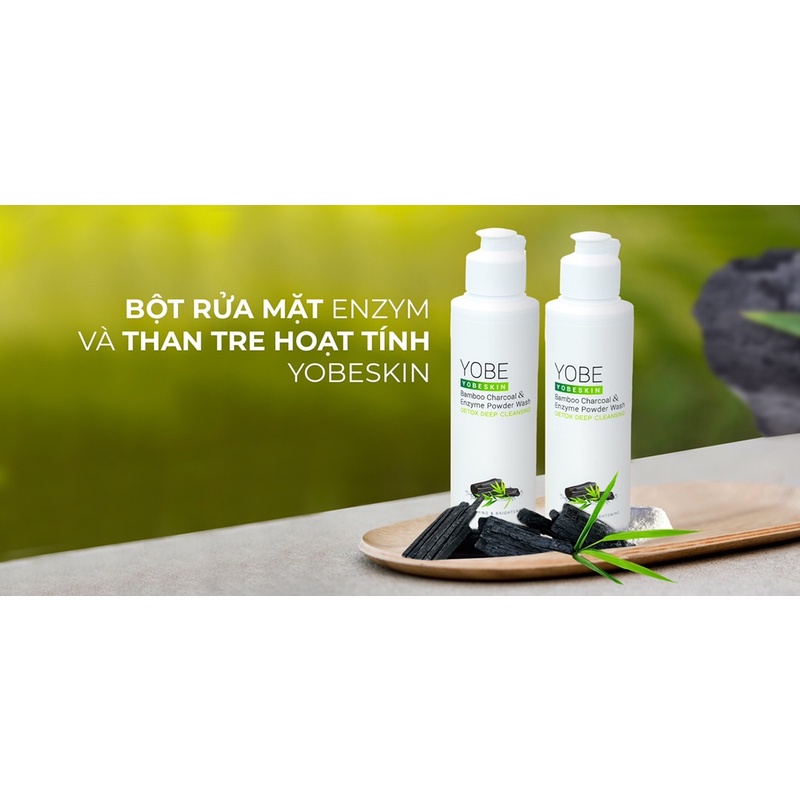 Bột Rửa Mặt Thải Độc Da Enzym và Than Tre Hoạt Tính Yobeskin | BigBuy360 - bigbuy360.vn