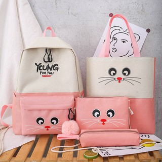 Set balo 4 món thời trang - YOUNG 5 màu
