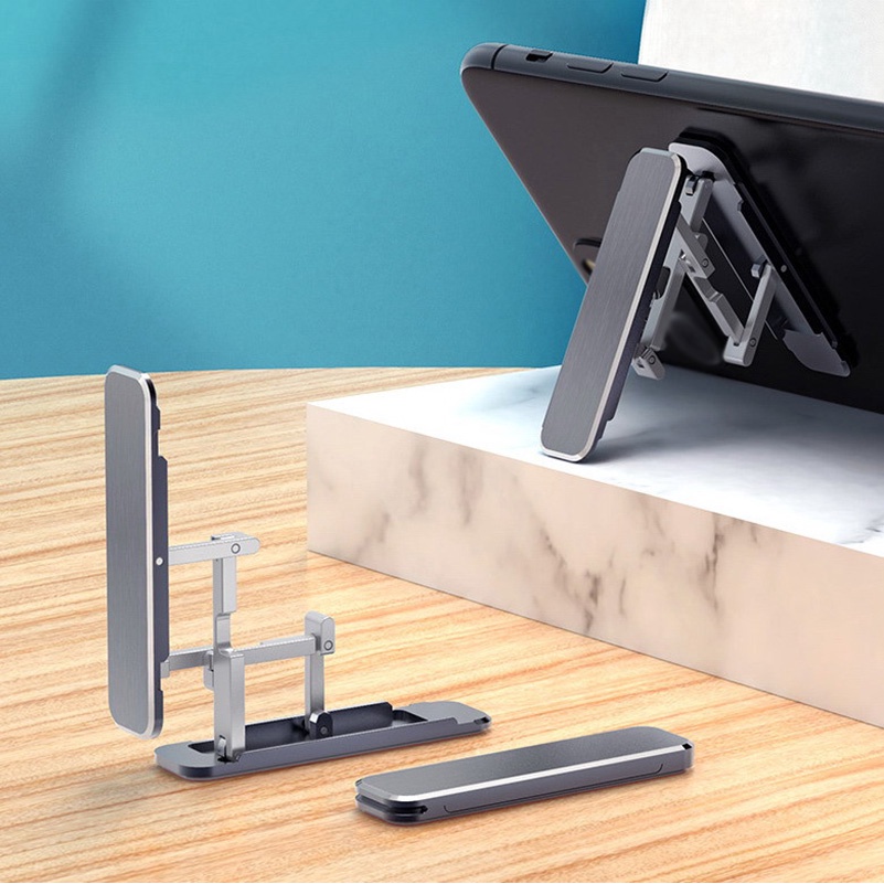 Giá Đỡ Điện Thoại Bằng Hợp Kim Nhôm Có Thể Gập Lại Cho Samsung Xiaomi Huawei
