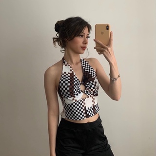 (Ảnh thật) V Neck Top - Áo cổ V hở lưng