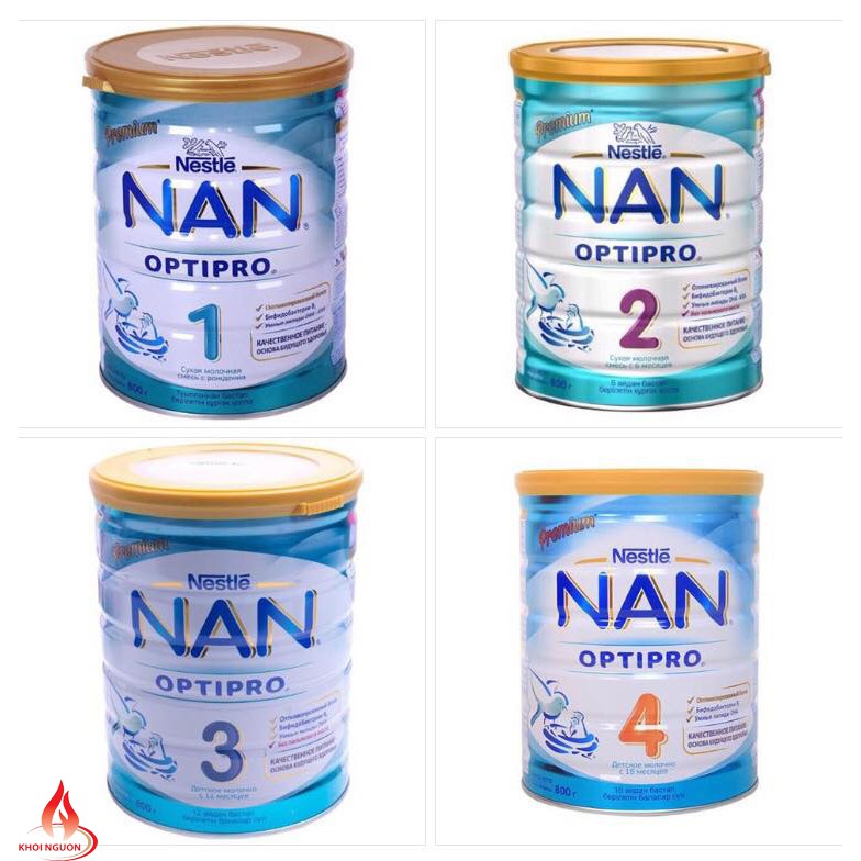 (Sỉ_ lẻ) Sữa Nan xách tay Nga 800gr các số 1,2,3,4