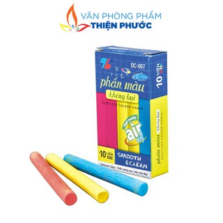 Phấn viết bảng không bụi Thiên Long phấn trắng - phấn màu THIỆN PHƯỚC