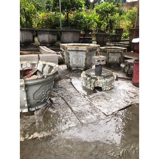 Bộ khuôn  đúc chậu cảnh ABS tròn 60 ( Có đế )
