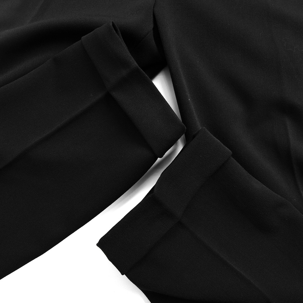 Quần tây nam đen vải mặc mát và thoải mái giá rẻ Heboz dáng lửng trên mắt cá kiểu Hàn quốc - 00000652