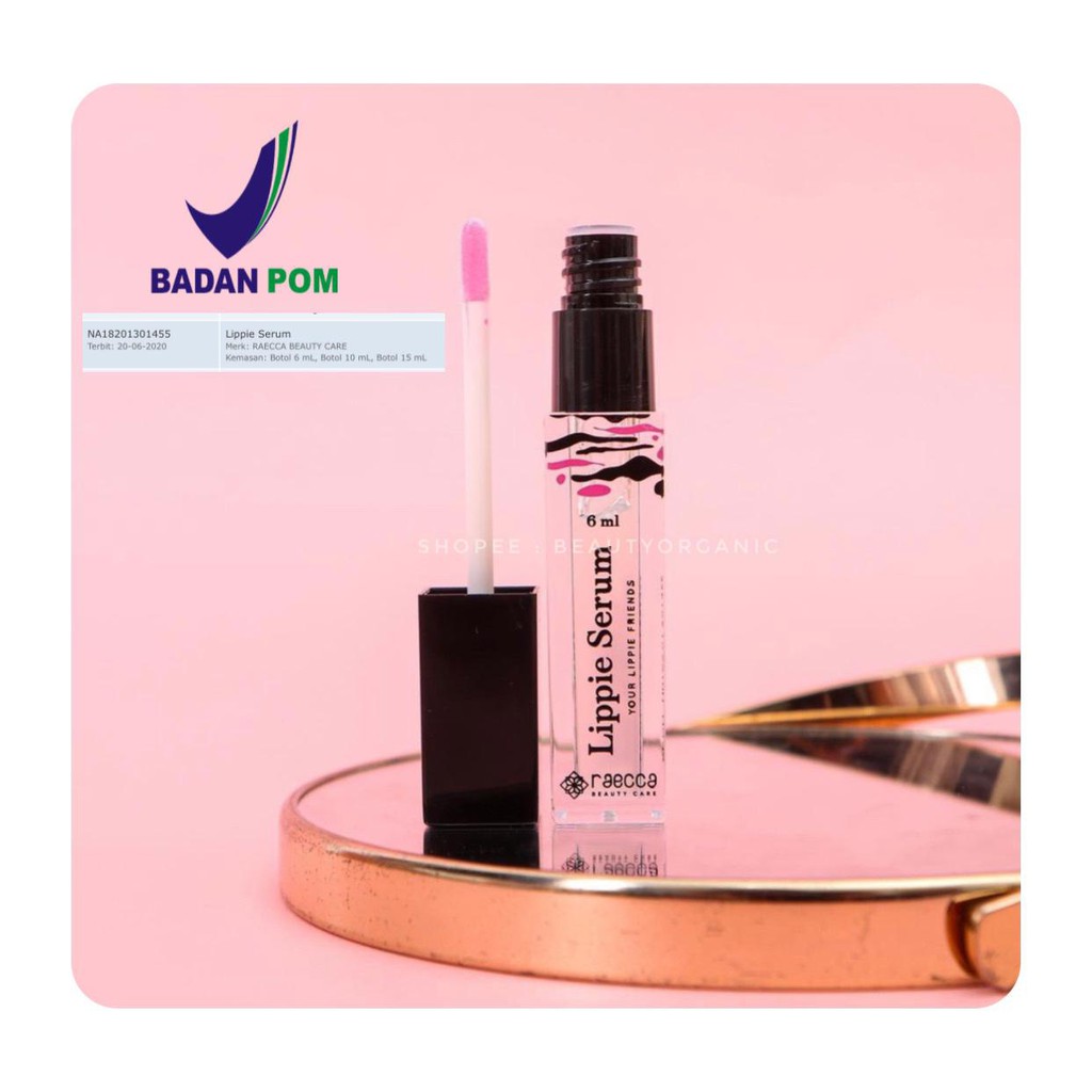 (hàng Mới Về) Serum Dưỡng Môi Lippie By Raeca Màu Hồng Tự Nhiên