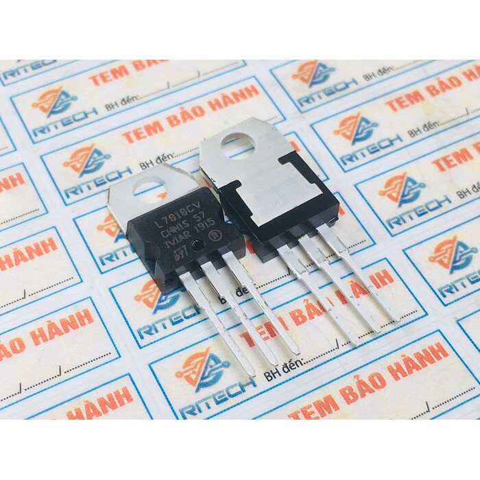 combo 10 chiếc L7818CV 7818 IC ổn áp nguồn 18V chân cắm TO-220