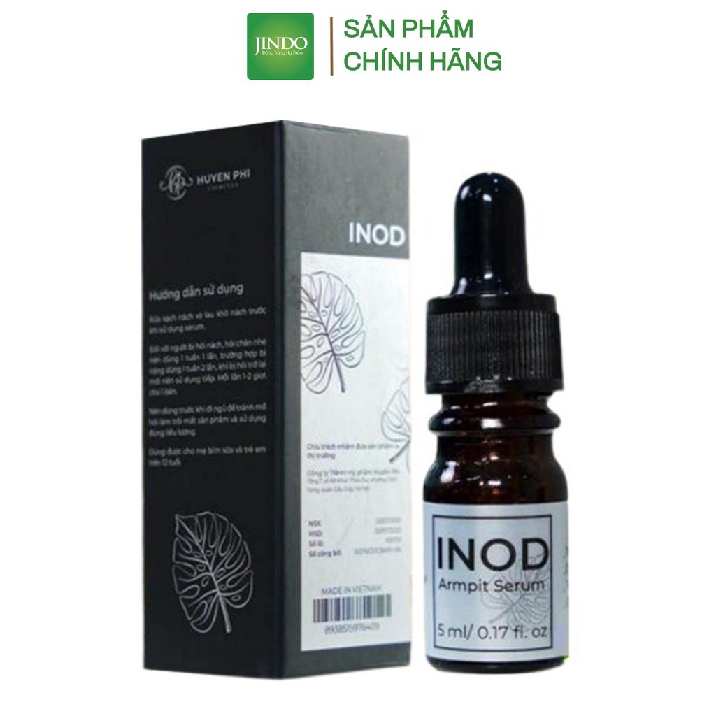 Serum hôi nách INOD Huyền Phi 5ml tác dụng triệt hôi nách, hôi chân, mồ hôi tay chân vĩnh viên