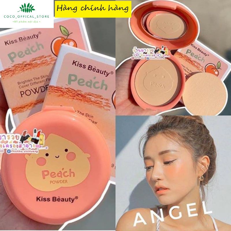 Phấn nén Kiss Beauty phiên bản trái đào Peach Powder | BigBuy360 - bigbuy360.vn