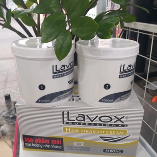 Thuốc duỗi tóc Lavox tóc khỏe 1000ml x2