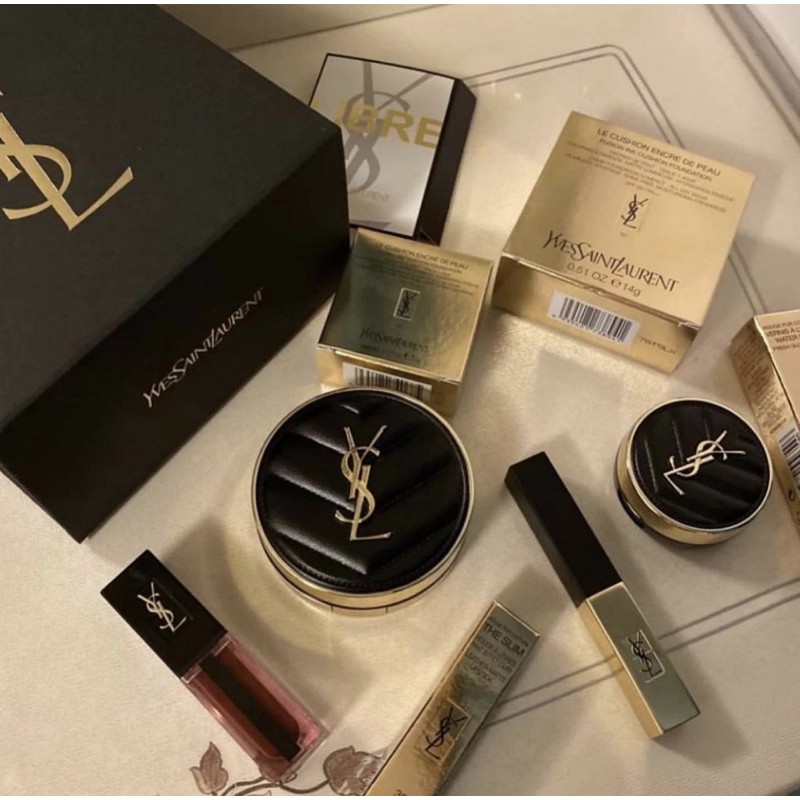 [CUSHION YSL] Phấn Nước YSL Le Cushion Encre De Peau Luminous Matte Cushion Foundation ( Bản Vỏ Da Mới Nhất) | BigBuy360 - bigbuy360.vn
