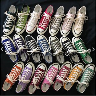  Giày cv cổ thấp 1970s full box, giày thể thao bata học sinh vải canvas