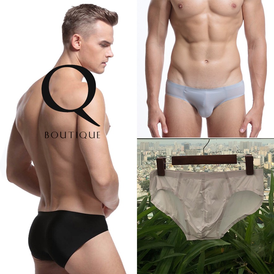 Quần lót lụa tam giác cao cấp - siêu mỏng, siêu thoáng mát - brief for men - essential men underwear