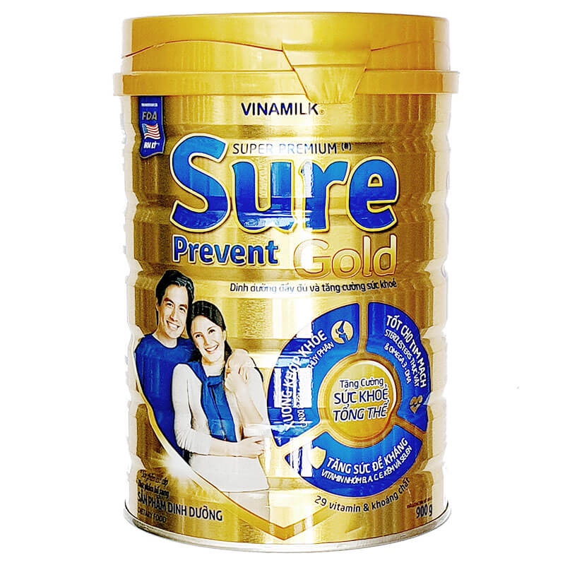 SỮA BỘT SURE PREVENT HỘP THIẾC 900G