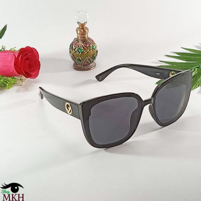 Mắt kính thời trang nữ đơn giản sang trọng - chống UV 400 đây du - bộ gồm kính  bao da và khăn lau kinh | BigBuy360 - bigbuy360.vn