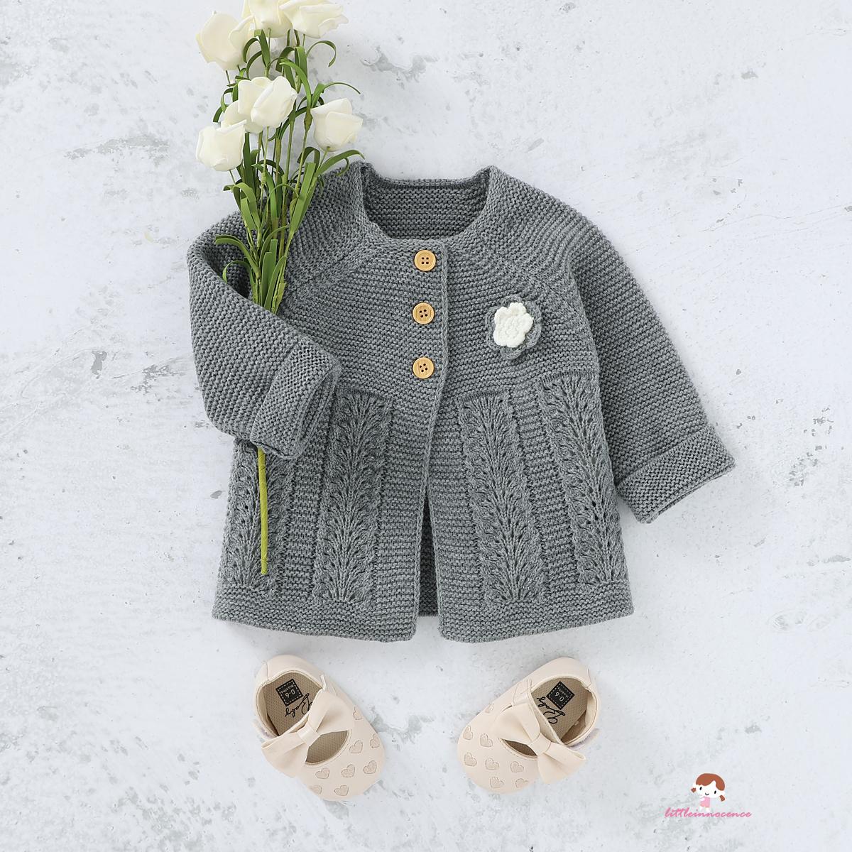 Áo Khoác Cardigan Dệt Kim Đáng Yêu Cho Bé 7-3 - 24 Tháng Tuổi