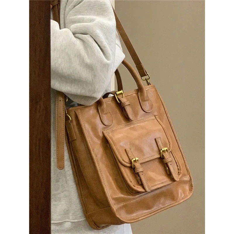 Túi Xách Da kf149 Phong Cách retro Thời Trang 2022 Cho Nữ