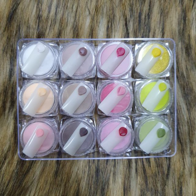 BỘT LÀM HOA DẺO MỊN - SET 12 HỦ