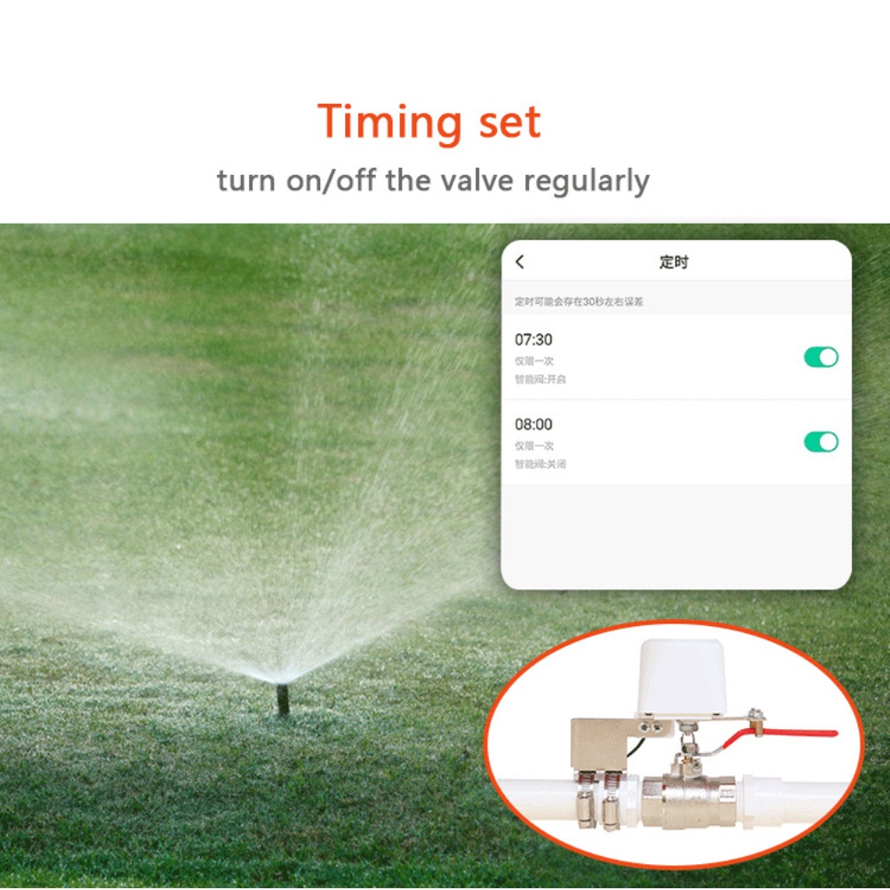 Tuya Bộ Điều Khiển Van Thông Minh Wifi Bộ Điều Khiển Từ Xa Thời Gian Chuyển Mạch Tự Động 1.6mpa Cho Alexa/Google Home Flash12_vn