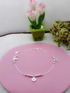 Lắc chân bạc ý 925