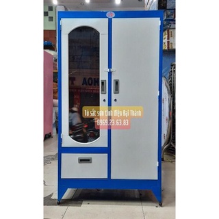 Tủ sắt quần áo dày sơn tĩnh điện 1m6x90cm