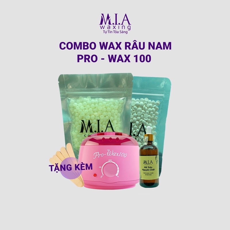 Combo Wax Râu Nam Tại Nhà, Sáp Tẩy Râu Siêu Bám