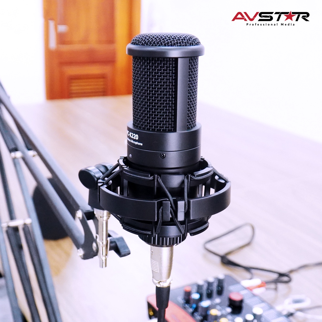 Mic Thu Âm Livestream Hát Karaoke Chuyên Nghiệp Takstar PC-K220 Độ Nhạy Cao, Lọc Ồn, Chính Hãng Cao Cấp Bảo Hành 1 Năm