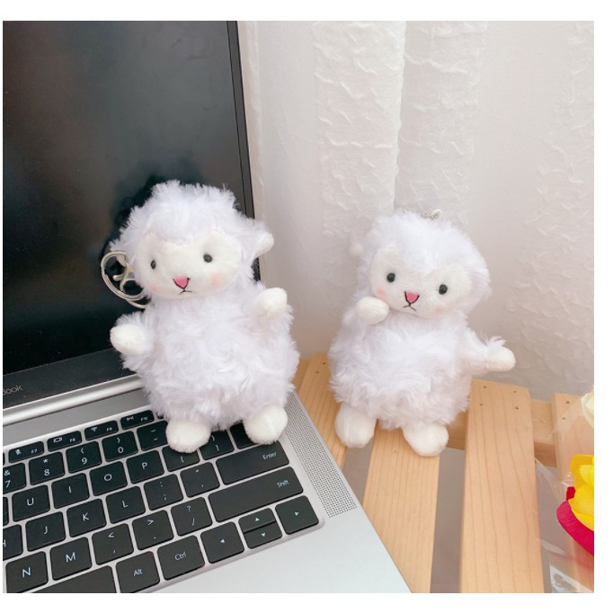 Móc Khóa Hnh Con Cừu Trắng Siêu Dễ Thương.