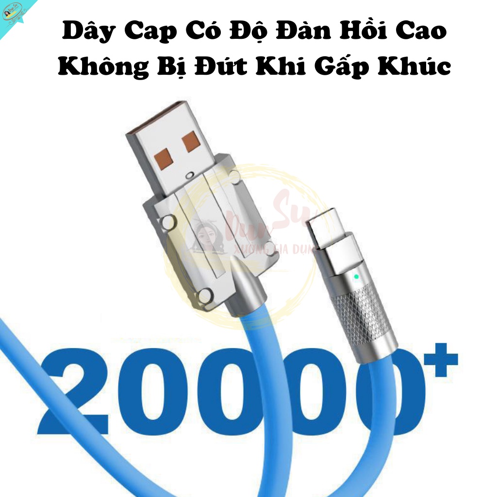 Dây Cap Sạc Nhanh Decor Cao Cấp Chống Gãy Cho Điện Thoại Dài 1M Dunsu