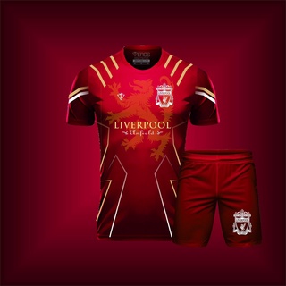 Bộ quần áo đá banh CLB Liverpool Đỏ Thun Eros cao cấp