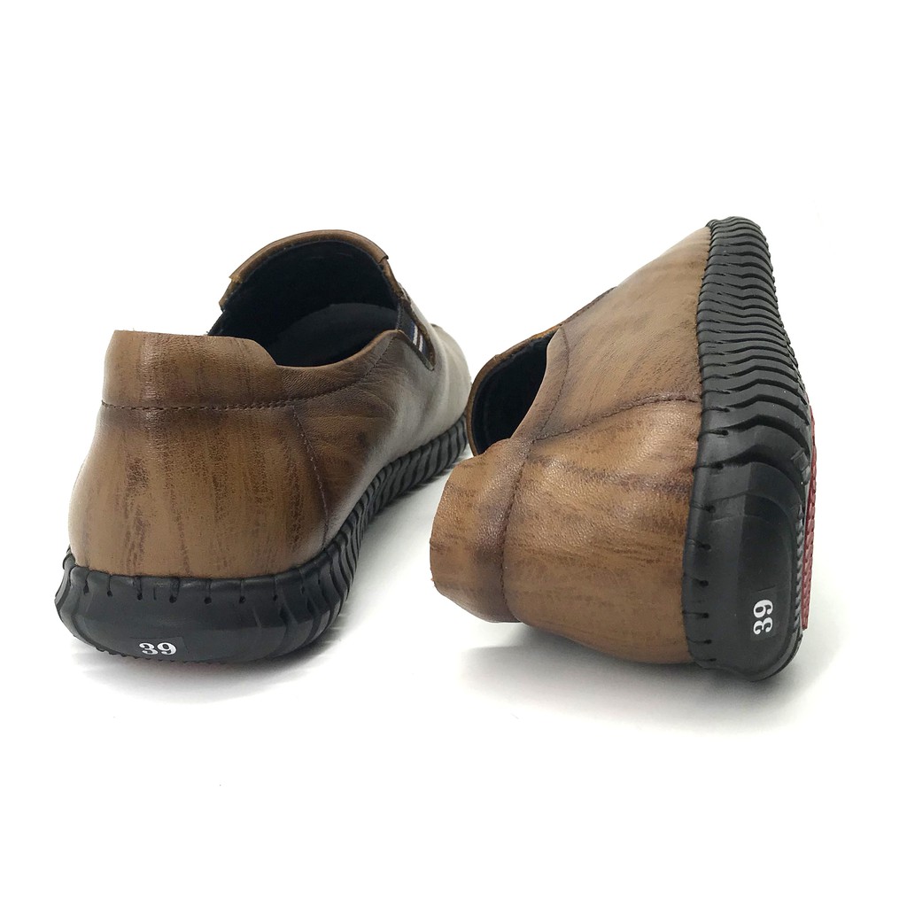 Giày lười nam khâu đế Lucacy da bò cao cấp T286NN