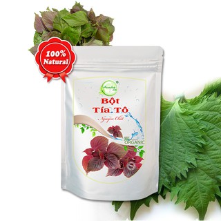 Bột Lá Tía Tô 1Kg Mát gan thanh lọc cơ thể giảm  mụn trứng cá - Henashop
