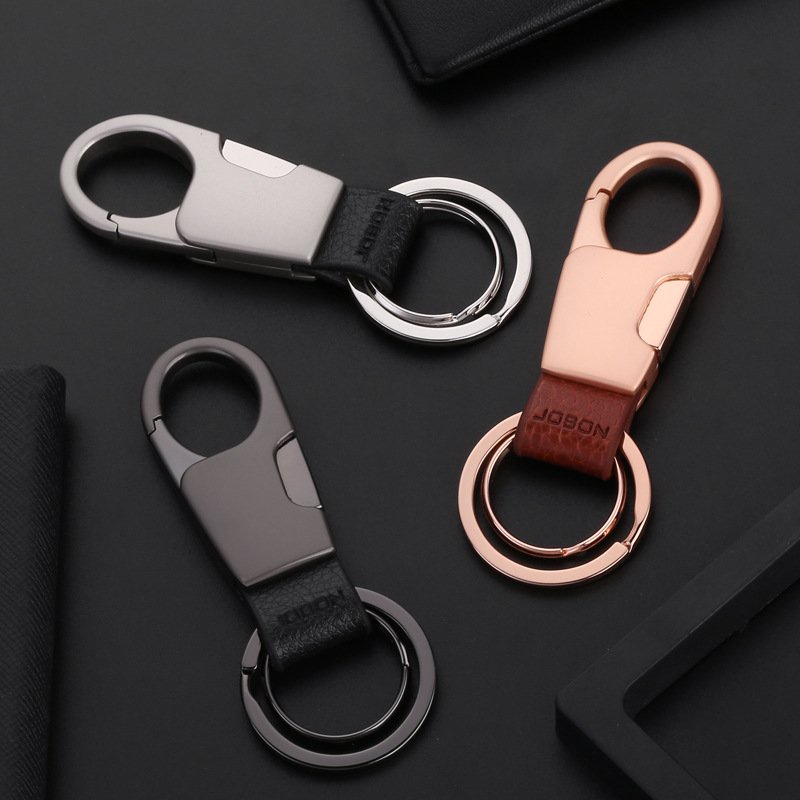 Móc khoá ô tô xe máy Jobon ZB-028 cao cấp có móc treo đỉa quần