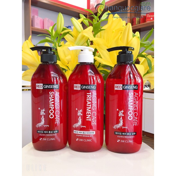 DẦU XẢ 3W CLINIC RED GINGENG AGING CARE 500ML CHÍNH HÃNG - 5724