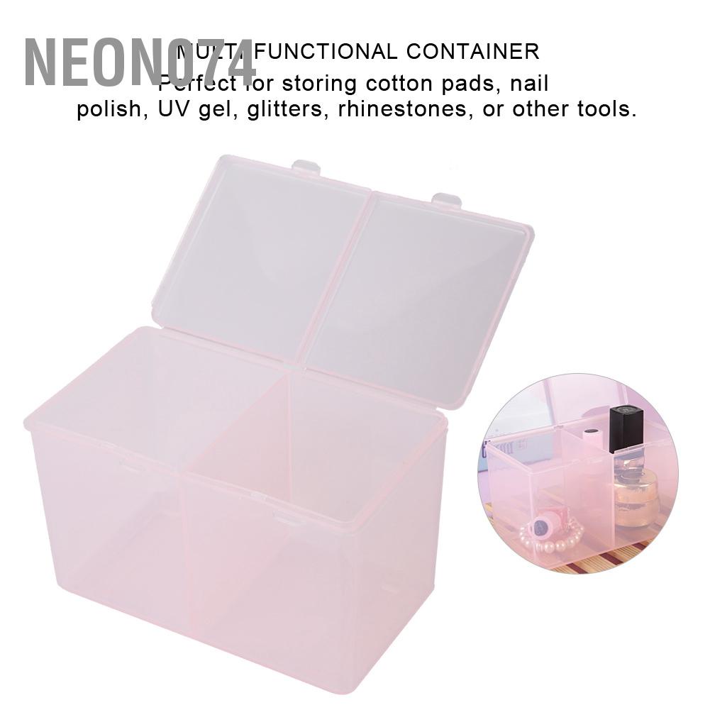 [Hàng mới về] Hộp đựng bông tẩy trang/mỹ phẩm có ngăn tiện dụng