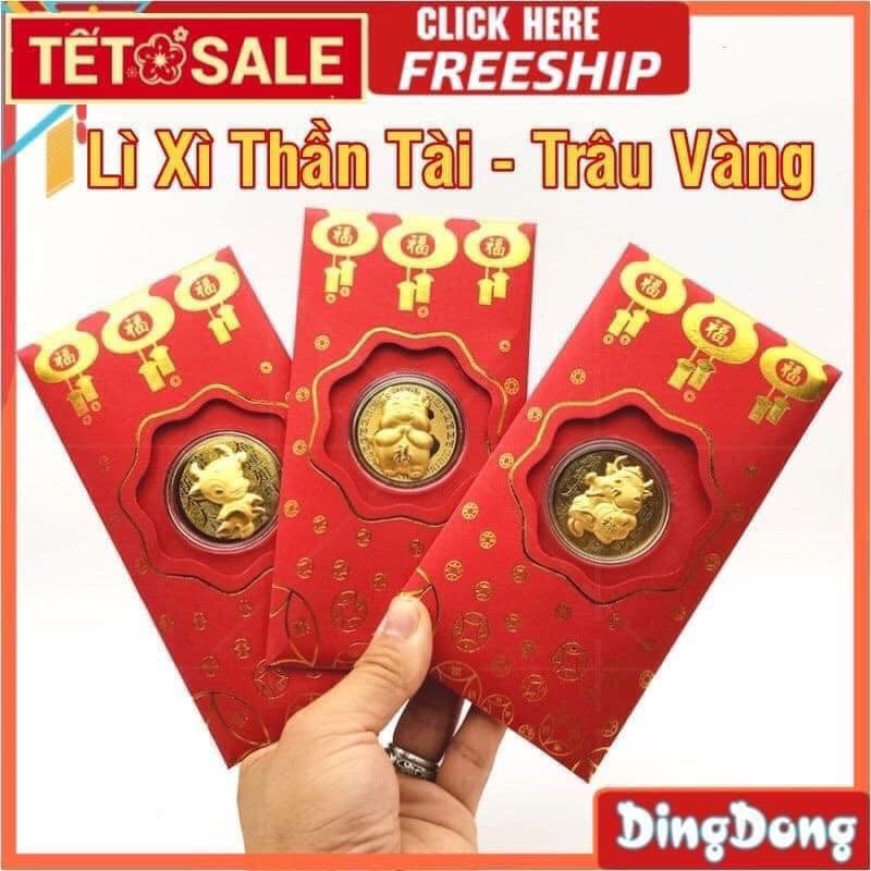 LÌ XÌ THẦN TÀI TRÂU VÀNG NĂM TÂN SỬU BIẾU ÔNG BÀ, CHA MẸ, NGƯỜI THÂN, SẾP LỚN SANG TRỌNG