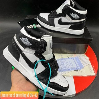(Fullbox) Giầy Jordan 1 đen trắng cao cổ chất đẹp, tôn dáng.